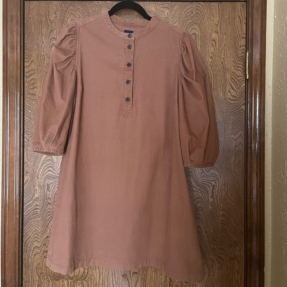 Gap Puff Sleeve Corduroy Mini Dress, Size M